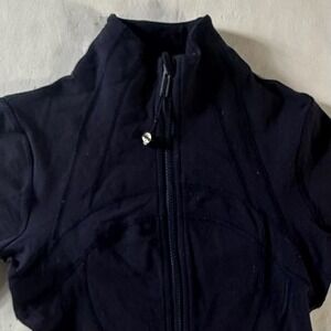 Lululemon Define Jacket Womens 4 Navy Blue Full Zip Luon Performance LW4AWLS